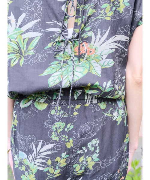 DOLLUPOOPS(ドールアップウップス)の「リーフプリントパンツ(その他パンツ・レディース・チャコールグレー/オフホワイト/グリーン・38)」の21枚目の写真