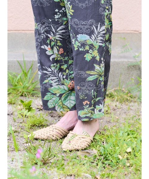 DOLLUPOOPS(ドールアップウップス)の「リーフプリントパンツ(その他パンツ・レディース・チャコールグレー/オフホワイト/グリーン・38)」の4枚目の写真