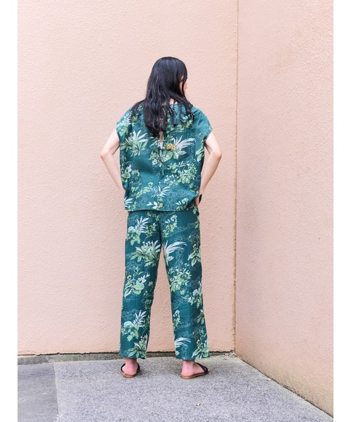 DOLLUPOOPS(ドールアップウップス)の「リーフプリントパンツ(その他パンツ・レディース・チャコールグレー/オフホワイト/グリーン・38)」の16枚目の写真