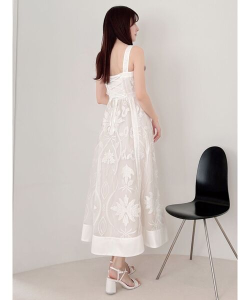 上品可愛い♪】DIOR Aライン エンブロイダリードレス (Dior