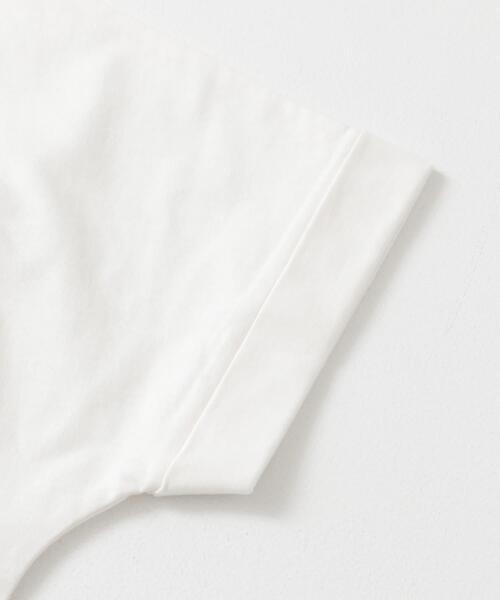 URBAN RESEARCH DOORS（アーバンリサーチドアーズ）の「『UR TECH』コットンロールスリーブプルオーバー（Tシャツ/カットソー・レディース・イエロー/ホワイト系その他/オフホワイト/ブルー・MEDIUM）」の5枚目の写真