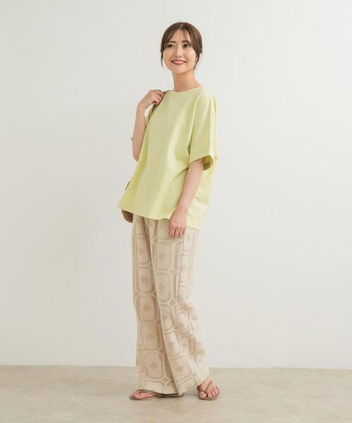 URBAN RESEARCH DOORS（アーバンリサーチドアーズ）の「『UR TECH』コットンロールスリーブプルオーバー（Tシャツ/カットソー・レディース・イエロー/ホワイト系その他/オフホワイト/ブルー・MEDIUM）」の10枚目の写真