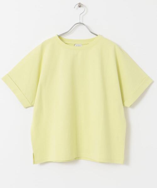 URBAN RESEARCH DOORS（アーバンリサーチドアーズ）の「『UR TECH』コットンロールスリーブプルオーバー（Tシャツ/カットソー・レディース・イエロー/ホワイト系その他/オフホワイト/ブルー・MEDIUM）」の19枚目の写真