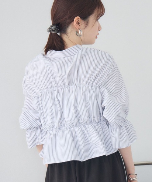 RETRO GIRL（レトロガール）の「フリルギャザーSH（シャツ/ブラウス・レディース・ホワイト系その他/ブルー系その他/イエロー系その他・FREE）」の15枚目の写真