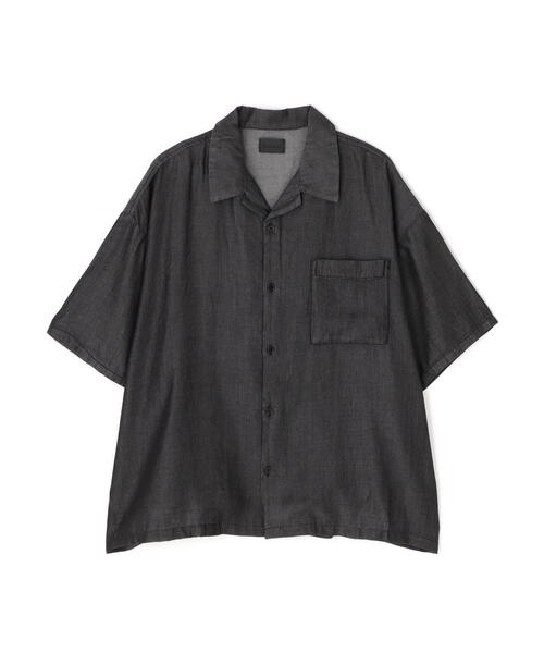 DANKE SCHON(ダンケシェーン)の「DankeSchon/ダンケシェーン/TENCEL OPENCOLLAR S/S SHIRTS(シャツ/ブラウス・メンズ・ブラック・M/L)」の13枚目の写真