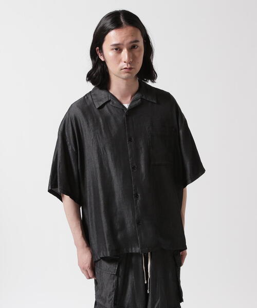 DANKE SCHON(ダンケシェーン)の「DankeSchon/ダンケシェーン/TENCEL OPENCOLLAR S/S SHIRTS(シャツ/ブラウス・メンズ・ブラック・M/L)」の14枚目の写真