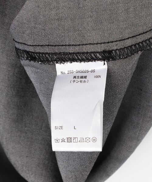 DANKE SCHON(ダンケシェーン)の「DankeSchon/ダンケシェーン/TENCEL OPENCOLLAR S/S SHIRTS(シャツ/ブラウス・メンズ・ブラック・M/L)」の5枚目の写真