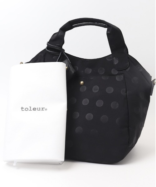toleur(トーラ)の「toleur ナイロンドット2WAYトート(トートバッグ・レディース・カーキ/ブラック/マスタード/ターコイズブルー/オレンジ・FREE)」の11枚目の写真