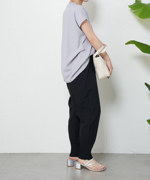 Jena espace merveilleux（ジェナ　エスパスメルヴェイユ）の「裾プリーツジョガーパンツ（その他パンツ・レディース・グレー/ブラック・FREE）」の7枚目の写真