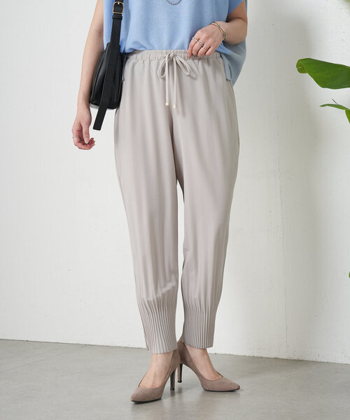 Jena espace merveilleux（ジェナ　エスパスメルヴェイユ）の「裾プリーツジョガーパンツ（その他パンツ・レディース・グレー/ブラック・FREE）」の21枚目の写真