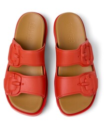 カンペール CAMPER 赤のフラットシューズ　39 (24.5) カンペール CAMPER 赤のフラットシューズ 39 (24.5) CAMPER