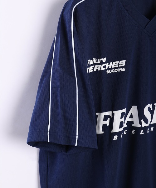 サッカーデザイン メッシュ 半袖Tシャツ（Tシャツ/カットソー