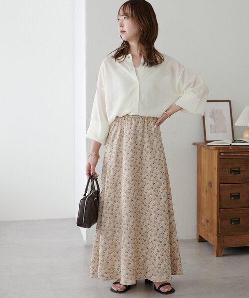 セール】花柄フレアスカート（スカート）｜DISCOAT（ディスコート）の