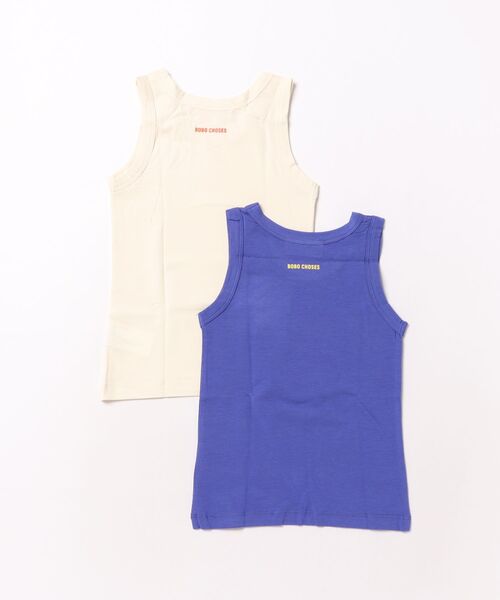 BOBO CHOSES(ボボショーズ)の「Have Fun Face tank top set(タンクトップ・キッズ・ブルー・12-13y/10-11y/8-9y/6-7YEAR/4-5YEAR/2-3YEAR)」の2枚目の写真