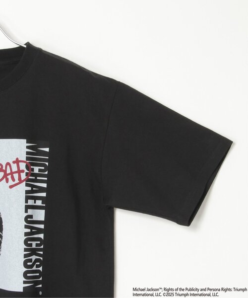 VENCEEXCHANGE（ヴァンスエクスチェンジ）の「Michael Jackson マイケル・ジャクソン BADプリントTee（Tシャツ/カットソー・メンズ・ブラック/ホワイト・L/LL/M）」の9枚目の写真