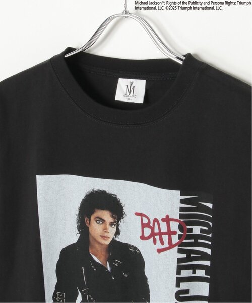 VENCEEXCHANGE（ヴァンスエクスチェンジ）の「Michael Jackson マイケル・ジャクソン BADプリントTee（Tシャツ/カットソー・メンズ・ブラック/ホワイト・L/LL/M）」の7枚目の写真