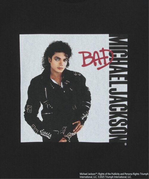 VENCEEXCHANGE（ヴァンスエクスチェンジ）の「Michael Jackson マイケル・ジャクソン BADプリントTee（Tシャツ/カットソー・メンズ・ブラック/ホワイト・L/LL/M）」の5枚目の写真