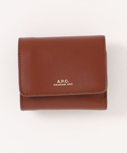 A.P.C.（アーペーセー）の「COMPACT LOIS SMALL（財布・レディース・ブラック/ブラウン・ONESIZE）」の2枚目の写真