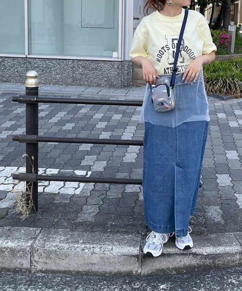 210nouve(トゥージュヌーブ)の「チュールレイヤードカレッジプリントTシャツ(Tシャツ/カットソー・レディース・イエロー/アイボリー/ブラック・FREE)」の20枚目の写真