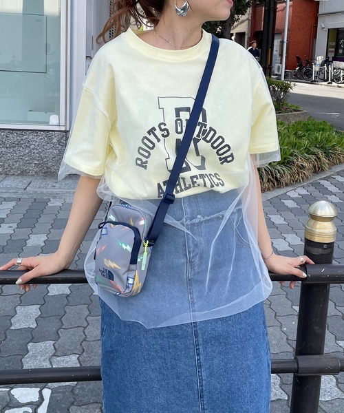 210nouve(トゥージュヌーブ)の「チュールレイヤードカレッジプリントTシャツ(Tシャツ/カットソー・レディース・イエロー/アイボリー/ブラック・FREE)」の19枚目の写真