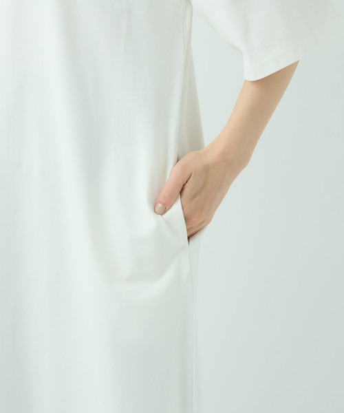 Chaos（カオス）の「Chaos(カオス)/◆WHY NOT NOW◆ルースワンピース（ワンピース・レディース・オリーブ/ホワイト・FREE）」の6枚目の写真