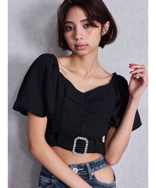 GYDAbijou バックルブラウス GYDAbijou バックルブラウス
