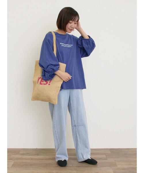 Samansa Mos2（サマンサ モスモス）の「ロゴジュートトートバッグ（ハンドバッグ・レディース・ピンク/ブラウン・F）」の8枚目の写真