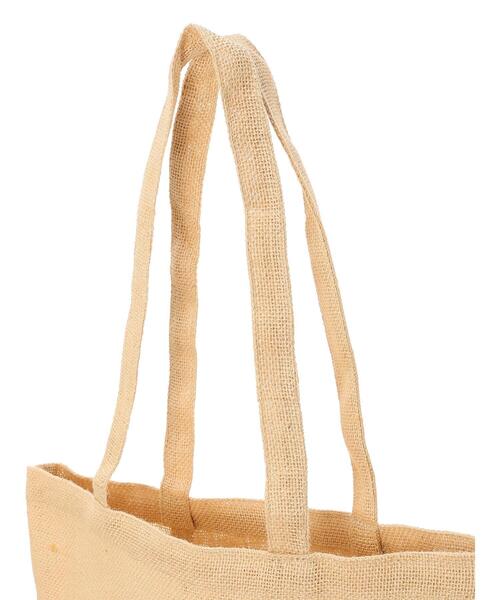 Samansa Mos2（サマンサ モスモス）の「ロゴジュートトートバッグ（ハンドバッグ・レディース・ピンク/ブラウン・F）」の3枚目の写真