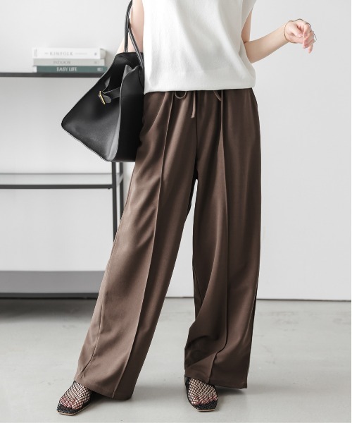 La-gemme（ラジェム）の「ストレッチ ワイドイージーパンツ（その他パンツ・レディース・ブラウン/ピンク/ベージュ/ブラック・フリー）」の20枚目の写真