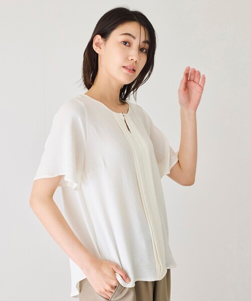 Jayro(ジャイロ)の「ピンタックブラウス(シャツ/ブラウス・レディース・ブラック/ホワイト系その他/ライトグリーン・M)」の13枚目の写真