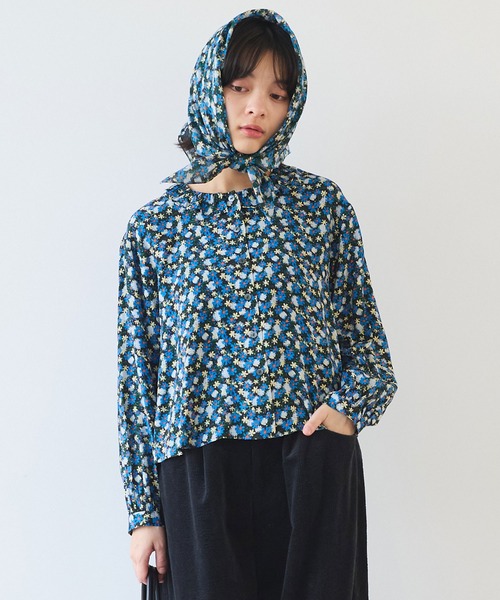 bulle de savon（ビュルデサボン）の「コスモスプリント ブラウス