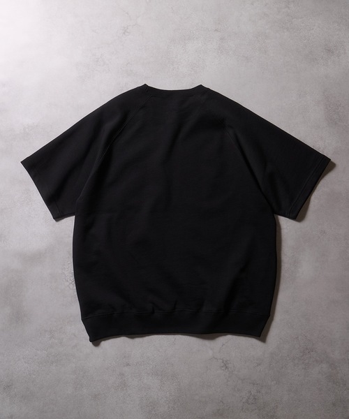 FIRM COTTON RAGLAN SHORT SLEEVE SWEATSHIRT / EASY SHORTS 2