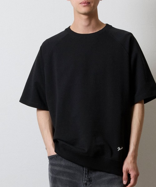 NUMBER (N)INE(ナンバーナイン)の「FIRM COTTON LIGHT SHORT PILE RAGLAN SHORT SLEEVE SWEATSHIRT / EASY SHORTS 2-PIECE SET / ファーム コットン ライト ミニ裏毛 ラグラン ショートスリーブ スウェット & イージー ショーツ 2ピース セットアップ(セットアップ・メンズ・トップグレー/ブラック/ブラック×ホワイト・M/L/XL)」の20枚目の写真