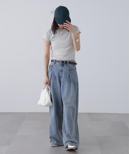 FREE'S MART(フリーズマート)の「◆ワンポイント刺繍ボートネックカットソー(Tシャツ/カットソー・レディース・ネイビー/グレー系その他/ブラック系その他・FREE)」の18枚目の写真