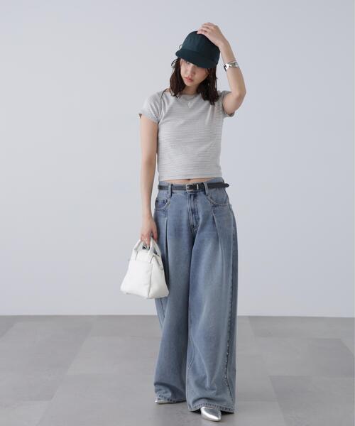 FREE'S MART(フリーズマート)の「◆ワンポイント刺繍ボートネックカットソー(Tシャツ/カットソー・レディース・ネイビー/グレー系その他/ブラック系その他・FREE)」の17枚目の写真
