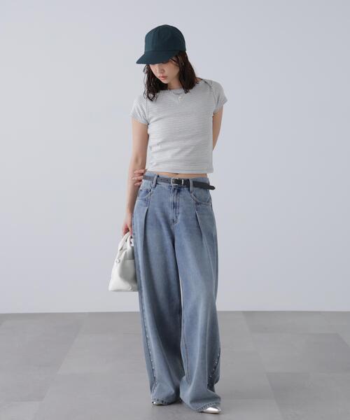 FREE'S MART(フリーズマート)の「◆ワンポイント刺繍ボートネックカットソー(Tシャツ/カットソー・レディース・ネイビー/グレー系その他/ブラック系その他・FREE)」の16枚目の写真