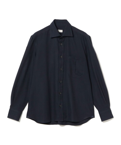 BEAMS F（ビームスエフ）の「ERRICO FORMICOLA / GIANNI コットンフランネル バックプリーツ シャツ（シャツ/ブラウス・メンズ・ネイビー・38/37/39/40/41/42）」の2枚目の写真