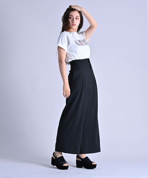 RAW FUDGE（ローファッジ）の「フリルサスペンダーパンツ（その他パンツ・レディース・チャコールグレー/ブラック・M）」の9枚目の写真