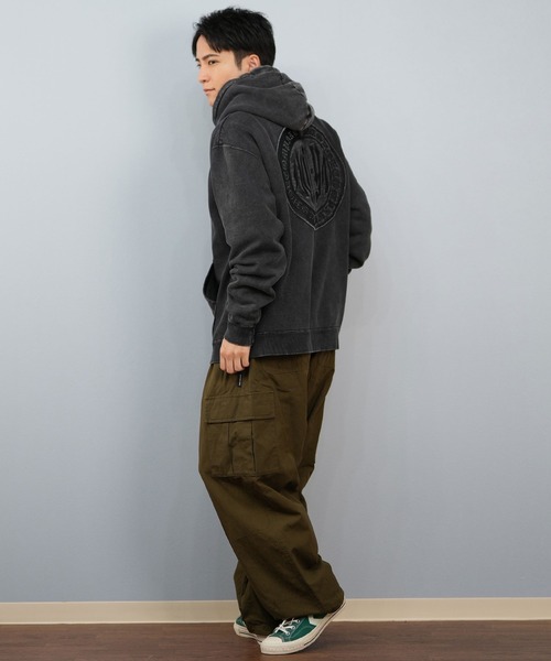 DC（ディーシー）の「DC/ディーシー 25 HIDDEN PH パーカー/プルオーバー DPO254038（パーカー・メンズ・チャコールグレー/スミクロ/シルバーグレー・XL/M/L）」の9枚目の写真