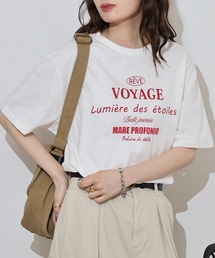 myke 英字プリントビッグシルエットTシャツ