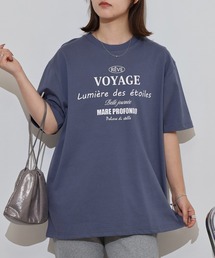 myke 英字プリントビッグシルエットTシャツ