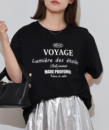 myke 英字プリントビッグシルエットTシャツ