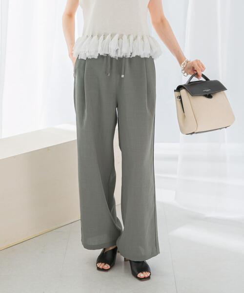 URBAN RESEARCH ROSSO WOMEN（アーバンリサーチ　ロッソ）の「『UR TECH DRYLUXE』イージードロストパンツ（その他パンツ・レディース・ライトカーキ/ダークブラウン・36/38）」の10枚目の写真