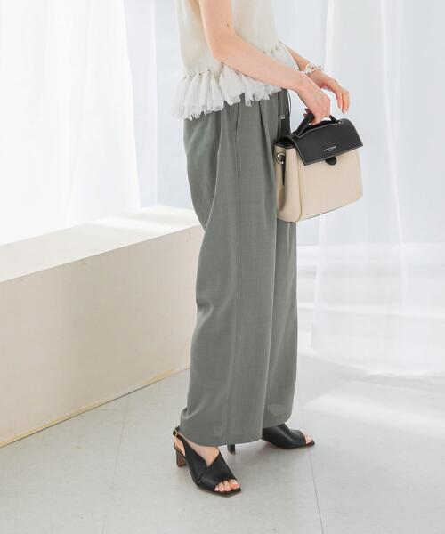 URBAN RESEARCH ROSSO WOMEN（アーバンリサーチ　ロッソ）の「『UR TECH DRYLUXE』イージードロストパンツ（その他パンツ・レディース・ライトカーキ/ダークブラウン・36/38）」の11枚目の写真