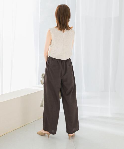 URBAN RESEARCH ROSSO WOMEN（アーバンリサーチ　ロッソ）の「『UR TECH DRYLUXE』イージードロストパンツ（その他パンツ・レディース・ライトカーキ/ダークブラウン・36/38）」の18枚目の写真