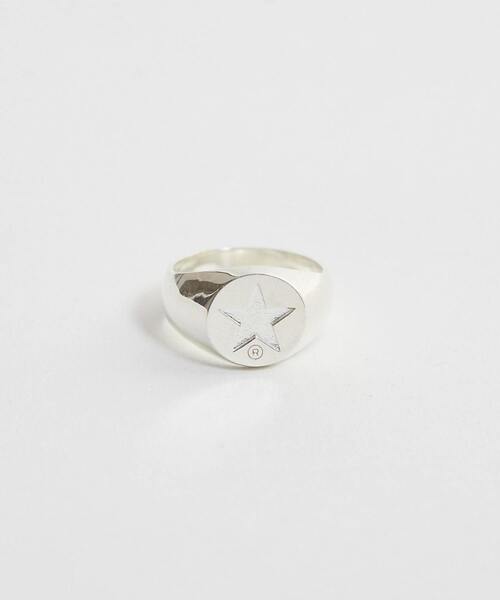 SILVER925】ROUND STAR☆ SIGNET RING（リング）｜CONVERSE