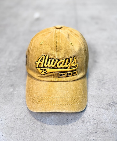 Always キャップ セール】6A12 ALWAYS CAP コットン ロゴキャップ（キャップ
