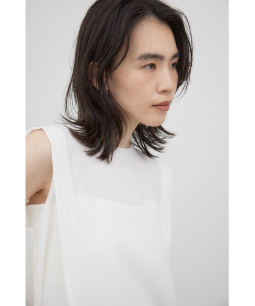 crie conforto(クリーコンフォルト)の「ショルダータックフレアープルオーバー(Tシャツ/カットソー・レディース・ホワイト/ブラック・FREE)」の13枚目の写真