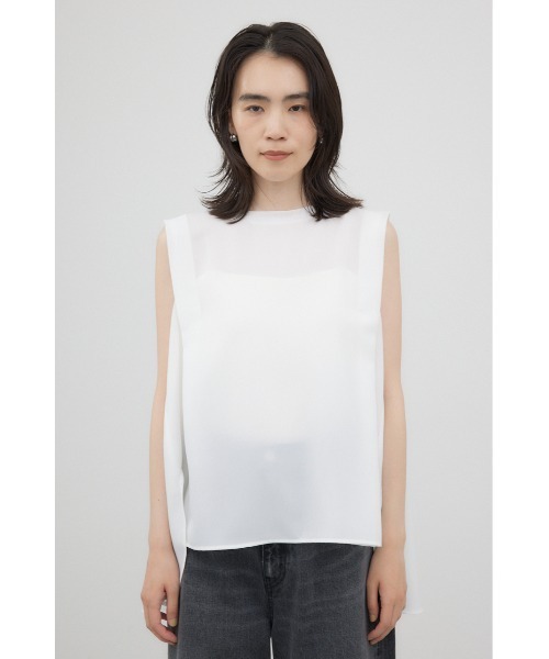 crie conforto(クリーコンフォルト)の「ショルダータックフレアープルオーバー(Tシャツ/カットソー・レディース・ホワイト/ブラック・FREE)」の15枚目の写真