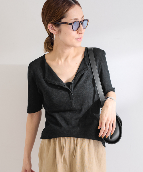 FRAMeWORK（フレームワーク）の「スラブシアーテレコヘンリーS/S-Tee